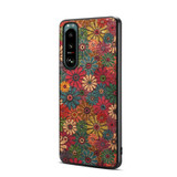 For Sony Xperia 5 III Four Seasons Flower Language Series TPU Phone Case(Spring Green)