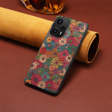 For Xiaomi Redmi Note 12 Turbo Four Seasons Flower Language Series TPU Phone Case(Spring Green)