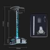 RGB Lighted Headphone Stand With Ambient Light USB Expansion Port Headphone Display Bracket, Style: With 3.5mm Port