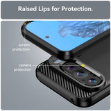 For Google Pixel 9 Carbon Fiber Brushed Texture TPU Phone Case(Black)