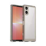 For Sony Xperia 5 V Colorful Series Acrylic Hybrid TPU Phone Case(Transparent Grey)