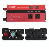 XUYUAN 1200W Car Inverter with Display Converter, US Plug, Specification: 24V to 110V