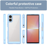 For Sony Xperia 5 V Colorful Series Acrylic Hybrid TPU Phone Case(Blue)