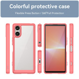 For Sony Xperia 5 V Colorful Series Acrylic Hybrid TPU Phone Case(Red)