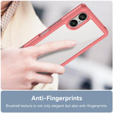 For Sony Xperia 5 V Colorful Series Acrylic Hybrid TPU Phone Case(Red)