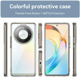 For Honor X9b Colorful Series Acrylic Hybrid TPU Phone Case(Transparent Grey)