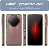 For Huawei Mate 60 RS Ultimate Colorful Series Acrylic Hybrid TPU Phone Case(Transparent Grey)