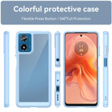 For Motorola Moto G24 Colorful Series Acrylic Hybrid TPU Phone Case(Blue)