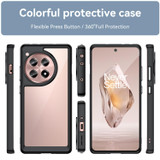 For OnePlus 12R Colorful Series Acrylic Hybrid TPU Phone Case(Black)