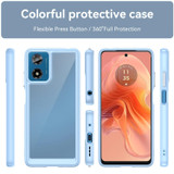 For Motorola Moto G04 Colorful Series Acrylic Hybrid TPU Phone Case(Blue)