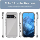 For Google Pixel 9 Colorful Series Acrylic Hybrid TPU Phone Case(Transparent)