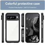 For Google Pixel 9 Pro Colorful Series Acrylic Hybrid TPU Phone Case(Black)