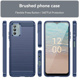 For Nokia G42 Carbon Fiber Brushed Texture TPU Phone Case(Blue)