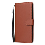 For Samsung Galaxy A04e 3-Card Slots Multifunctional Leather Phone Case(Brown)