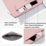 15-15.6 Inch Thin and Light Laptop Sleeve Case Notebook Briefcase Bag(Pink)