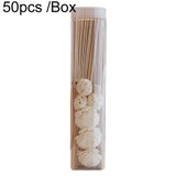 50pcs /Box 3mmx25cm Rattan Aromatherapy Stick Floral Water Diffuser Hotel Deodorizing Diffuser Stick(Wood Color)