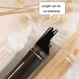 50pcs /Box 3mmx20cm Rattan Aromatherapy Stick Floral Water Diffuser Hotel Deodorizing Diffuser Stick(Wood Color)