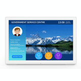 HSD1052T LCD Touch Screen All in One PC with Holder, 10.1 inch, 2GB+16GB, Android 8.1 RK3228 Quad Core Cortex A17, Support Bluetooth & WiFi & RJ45 & TF Card & HDMI(White)