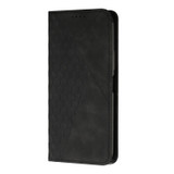 For Motorola Moto G04/G24 Diamond Splicing Skin Feel Magnetic Leather Phone Case(Black)