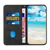 For Motorola Moto G04/G24 Diamond Splicing Skin Feel Magnetic Leather Phone Case(Black)