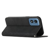 For Motorola Moto G04/G24 Diamond Splicing Skin Feel Magnetic Leather Phone Case(Black)