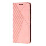 For Motorola Moto G Play 5G 2024/Moto G 5G 2024 Diamond Splicing Skin Feel Magnetic Leather Phone Case(Rose Gold)