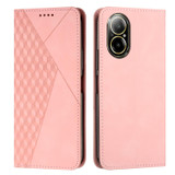 For Realme C67 4G Global Diamond Splicing Skin Feel Magnetic Leather Phone Case(Rose Gold)