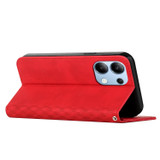 For Xiaomi Redmi Note 13 4G Global Diamond Splicing Skin Feel Magnetic Leather Phone Case(Red)