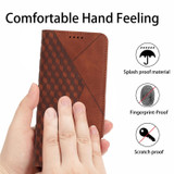 For Xiaomi Redmi Note 13 4G Global Diamond Splicing Skin Feel Magnetic Leather Phone Case(Brown)