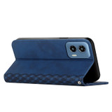 For Motorola Moto G34 5G Diamond Splicing Skin Feel Magnetic Leather Phone Case(Blue)