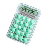 Small Silent Simple Calculator Mini Candy Dormitory Student Office Exam Tool(Green)