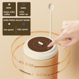 10000rpm/Min Magnetic Levitation Electric Coffee Stirrer Milk Shaker With Cup Gift Box(White)