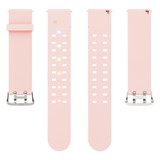 22mm Luminous Colorful Light Silicone Watch Band(Pink)