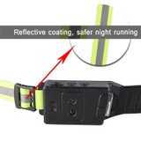 Fluorescent Belt Sensor Headlight Outdoor Running and Cycling Head Torch(White+Blue Light)