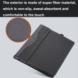 For Samsung Galaxy Book Flex 2020 15.6 inch Leather Laptop Anti-Fall Protective Case With Stand(Black)