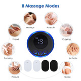 SC-195B Mini Cervical Massage Stickers EMS Pulse Meridian Therapy Instrument, Spec: 2-In-1 Upgrade Jack