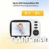 MC632A 2 Way Voice Talk Temperature Monitoring Baby Camera 3.2 inch Screen Baby Monitor(US Plug)