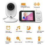 218 Temperature Detection 2 Way Voice Baby Security Video Camera 2.8-inch LCD Baby Monitor(US Plug)