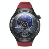 LEMFO DM80 1.43 inch AMOLED Round Screen Smart Watch Android 8.1, Specification:2GB+16GB(Red)