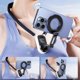 Silicone Magnetic Neck Mount Quick Release Holder for iPhone Gopro Action Cameras 60cm Set