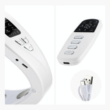 S1 EMS Microcurrent Colored Light Massage Beauty Instrument Remote Face Slimming Device(White)