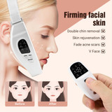 S1 EMS Microcurrent Colored Light Massage Beauty Instrument Remote Face Slimming Device(White)