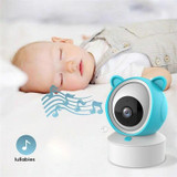 C8  Tuya APP Remote WiFi Camera Cry Detection 5.0-inch Wireless Baby Monitor(UK Plug)