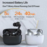 Hishell Y113 Smart Voice Translator Earphone Wireless Earbuds Real Time Instant Online 40 Languages Translate Earphone(White)