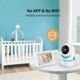 D031 2 Way Voice Built-in Lullabies Home Baby Security Camera 3.2-inch LCD Baby Monitor(UK Plug)