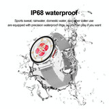 ET490 1.27 inch IP68 Waterproof Steel Strap Smart Watch, Support ECG(Silver)