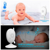 R306 Room Temperature Monitor Intercom Camera 2.0-inch Night Vision Wireless Baby Monitor(AU Plug)