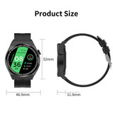 GT3Pro 1.28-Inch Health Monitoring Bluetooth Call Smart Watch With NFC, Color: Black Three-bead Steel