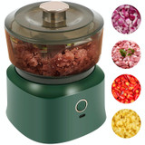 JRQ-01 Home Wireless Electric Meat Grinder Kitchen Garlic Pounder, Size: Long-press(Green)