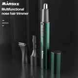 MARSKE  MS-7111 3 In 1 Electric Nose Hair Trimmer Type-C Rechargeable Grooming Instrument(Silver)